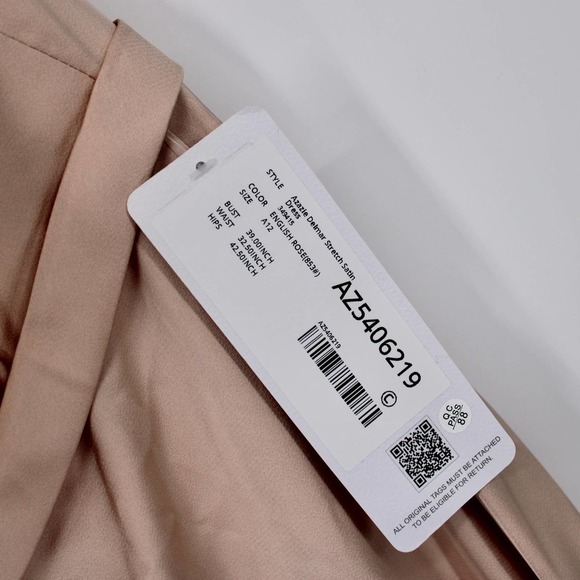 AZAZIE Delmar A Line Floor Length Dress Women’s Size A12 in English Rose NEW - Picture 5 of 7